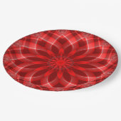 Holiday Red Pappteller (Schrägansicht)