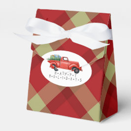 Holiday Red Pick Up Truck Gefallen Box Geschenkschachtel