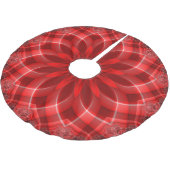 Holiday Red Polyester Weihnachtsbaumdecke (Schrägansicht)
