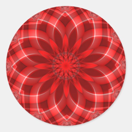 Holiday Red Runder Aufkleber (Vorderseite)