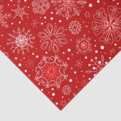 Holiday Red Snowflake Tissue Seidenpapier (Detail)