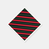 Holiday Red und Black Party Napkins Serviette (Ecke)