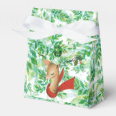 Holiday Reindeer auf Blätter Geschenkschachtel (Vorderseite)