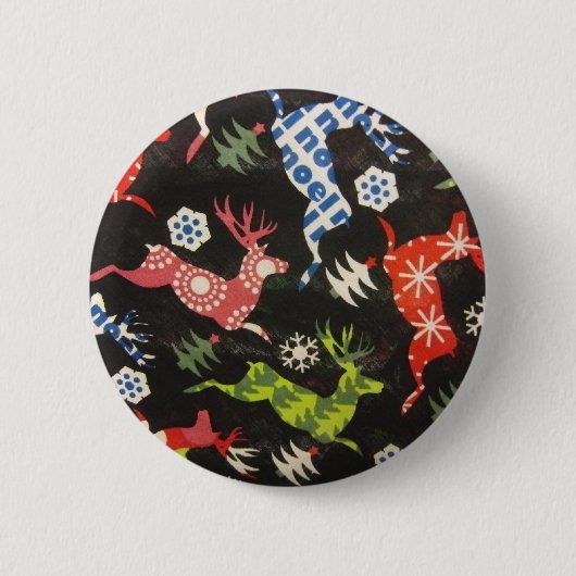 Holiday Reindeer Button (Vorderseite)