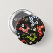 Holiday Reindeer Button (Vorne & Hinten)