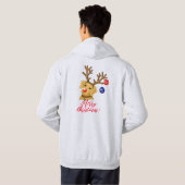 Holiday Reindeer Fox Red Labrador Sweat Shirt (Schwarz voll)