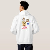 Holiday Reindeer Gelbe Labrador Sweat Shirt (Schwarz voll)