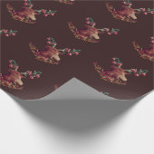 Holiday Reindeer Geschenkpapier (Ecke)