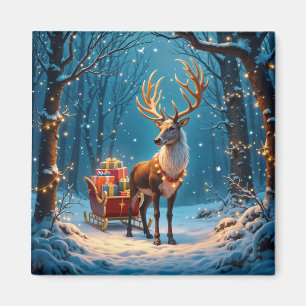 Holiday Reindeer Magnet