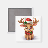 Holiday Reindeer Magnet (Vorderseite/Rückseite)