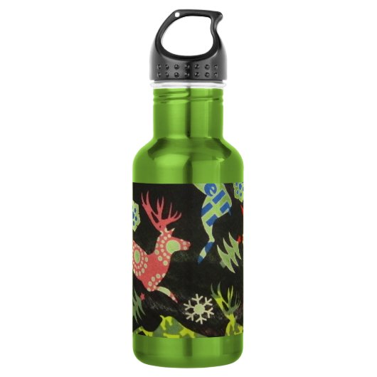 Holiday Reindeer Trinkflasche (Vorderseite)