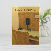 Holiday Rendezvous Card by RoseWrites Einladung (Stehend Vorderseite)