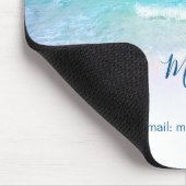 Holiday Rental Blue Ocean Sky Informationen Mousepad (Ecke)