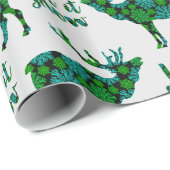 Holiday Rentier lassen Sie es schneien Muster Geschenkpapier (Rolleneckpunkt)