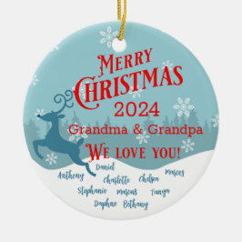 Holiday Rentier Personalisierte Keramik Ornament