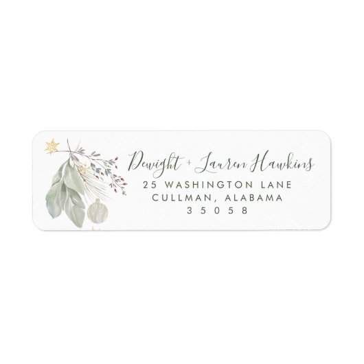 Holiday | Return Address Label (Vorne)