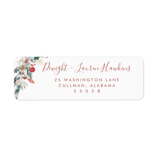 Holiday | Return Address Label (Vorne)
