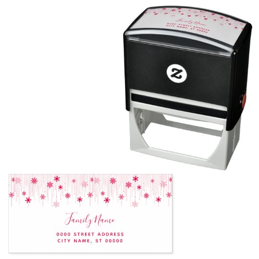 Holiday Return Address Self-inking Stamp Permastempel (Beispiel)