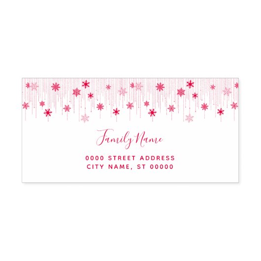 Holiday Return Address Self-inking Stamp Permastempel (Design)