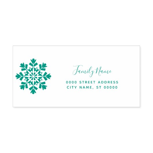 Holiday Return Address Self-inking Stamp Permastempel (Design)