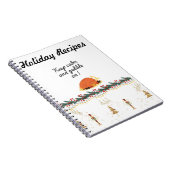 Holiday Rezepte Spiralheft Notizblock (Rechte Seite)