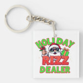 Holiday Rizz Dealer gen alpha meme Christmas Schlüsselanhänger (Vorderseite)