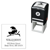 Holiday Robin Square Rücksendeadresse Permastempel (Beispiel)