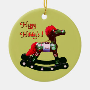 Holiday Rocking Horse Ornament