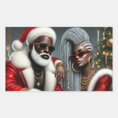 Holiday Royalty Rechteckiger Aufkleber (Vorderseite)