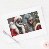 Holiday Royalty Rechteckiger Aufkleber (Umschlag)