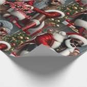 Holiday Royalty Wrapping Paper Geschenkpapier (Ecke)