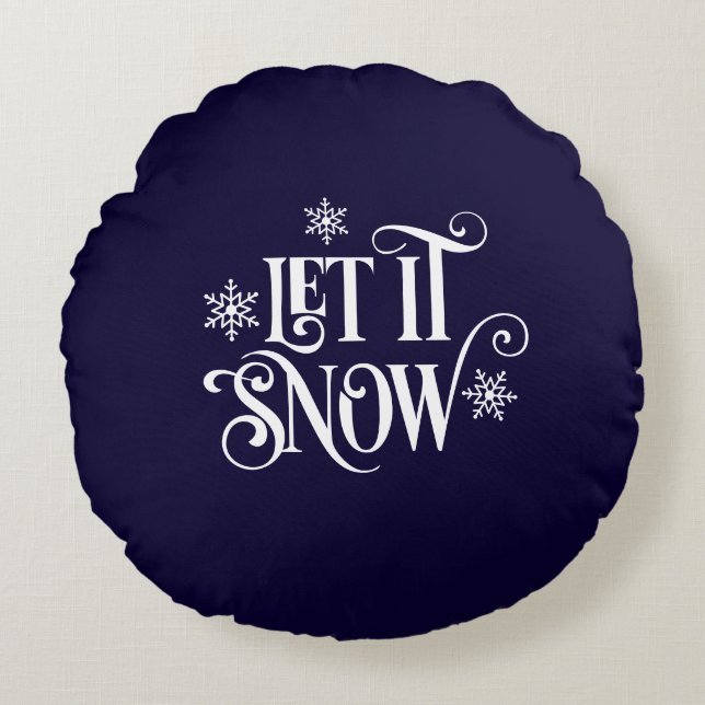 Holiday Rundes Kissen (Vorderseite)