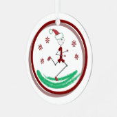 Holiday Runner Typ Metal Ornament (Vorderseite links)