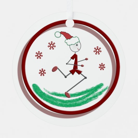 Holiday Runner Typ Metal Ornament (Vorderseite)