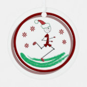 Holiday Runner Typ Metal Ornament Aus Metall (Vorderseite)