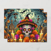 Holiday & saisonale Karten für Halloween-Party (Vorne/Hinten)