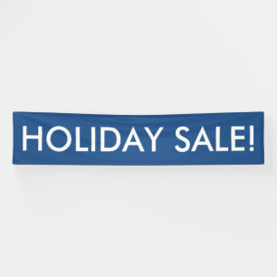 Holiday Sale individualisierbares blaues Banner