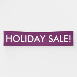 Holiday Sale individuell anpassbares lila Weißbann Banner