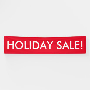 Holiday Sale individuell anpassbares rotes weißes  Banner