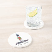 Holiday Sankaty Head LIghthouse Sandstone Unterset Getränkeuntersetzer (Seite)