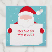 Holiday Santa Claus Geschenkanhänger (Rückseite)