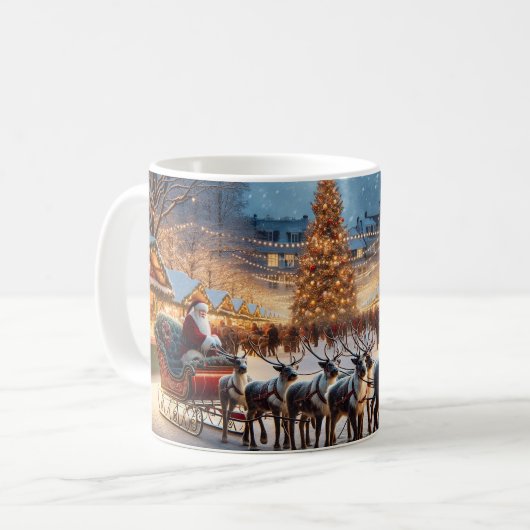 Holiday Santa Coffee Tasse (Vorderseite Links)