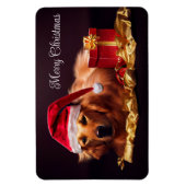 Holiday Santa Dog Magnet (Vertikal)