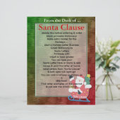 Holiday Santa Letterhead Brief Weihnachtsgeschäft (Stehend Vorderseite)