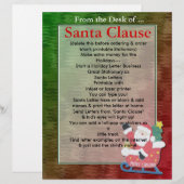 Holiday Santa Letterhead Brief Weihnachtsgeschäft (Vorne/Hinten)
