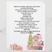 Holiday Santa Letterhead Brief Weihnachtsgeschäft (Vorne/Hinten)
