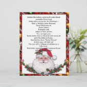 Holiday Santa Letterhead Brief Weihnachtsgeschäft (Stehend Vorderseite)