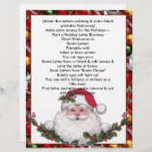 Holiday Santa Letterhead Brief Weihnachtsgeschäft (Vorne/Hinten)