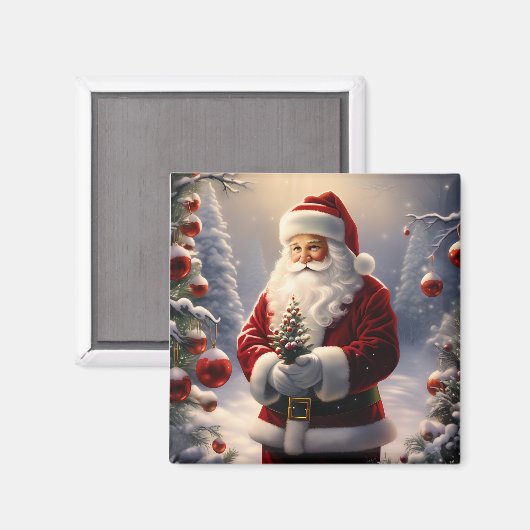 Holiday Santa Magnet (Vorderseite/Rückseite)