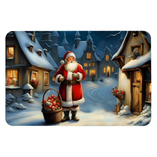 Holiday Santa Magnet (Horizontal)